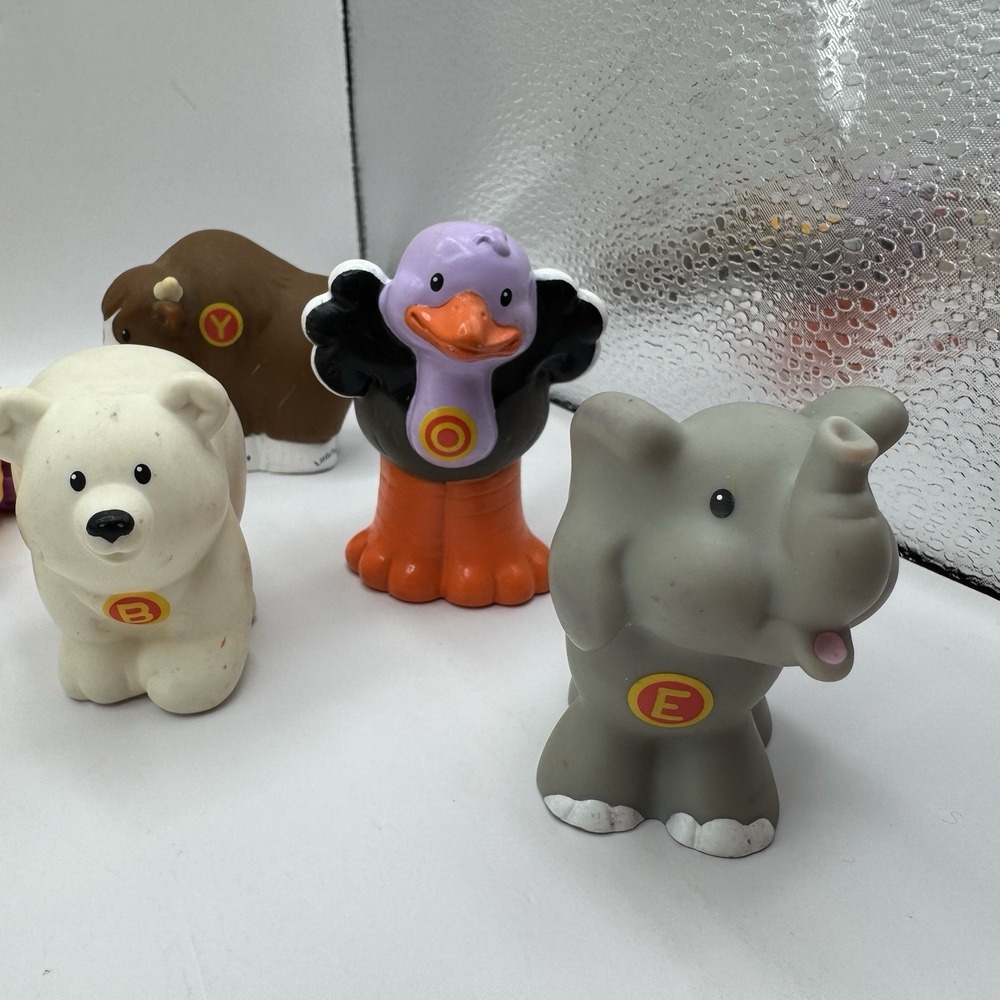 Fisher Price Little People ALPHABET ZOO Letter Animal Figures LOT of 11 - Picture 7 of 7